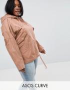 Asos Curve Over The Head Jacket - Stone
