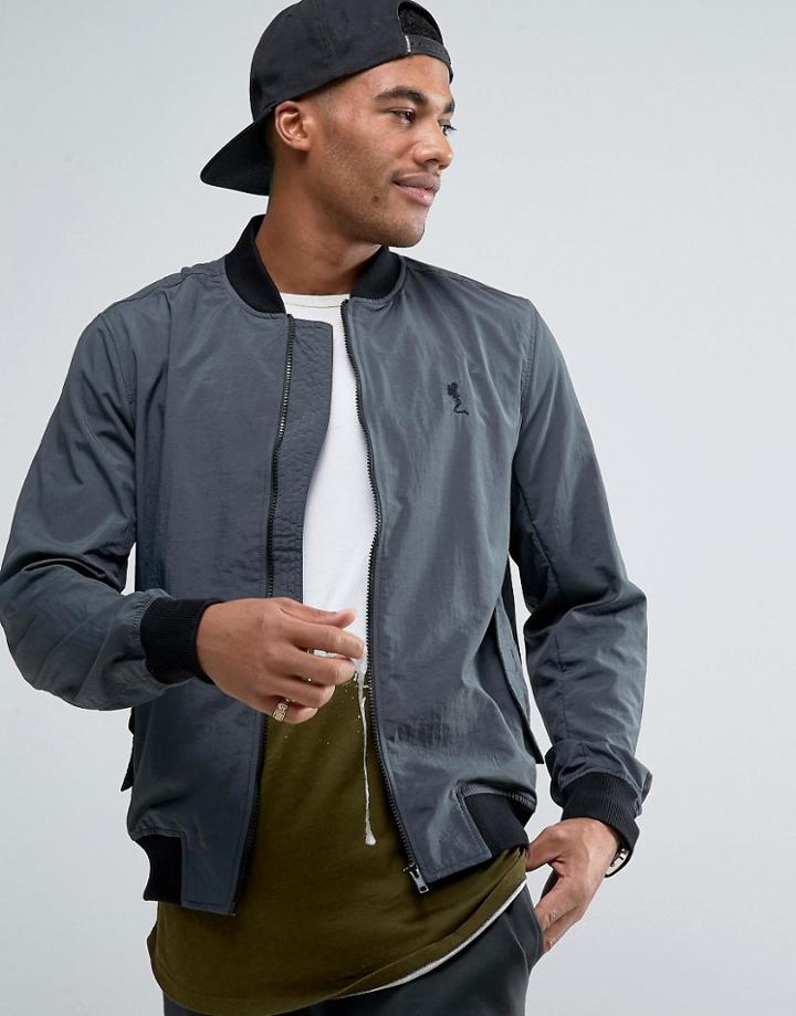 Religion Bomber Jacket - Gray