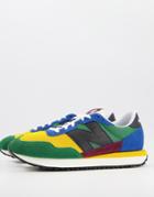 New Balance 237 Sneakers In Green Color Block