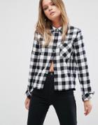 Lee Check Relaxed Shirt - Black