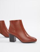 Truffle Collection Block Heel Ankle Boots - Brown