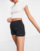 Superdry Sport Training Double Layer Shorts In Black