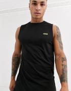 Asos 4505 Icon Training Sleeveless T-shirt With Quick Dry In Black