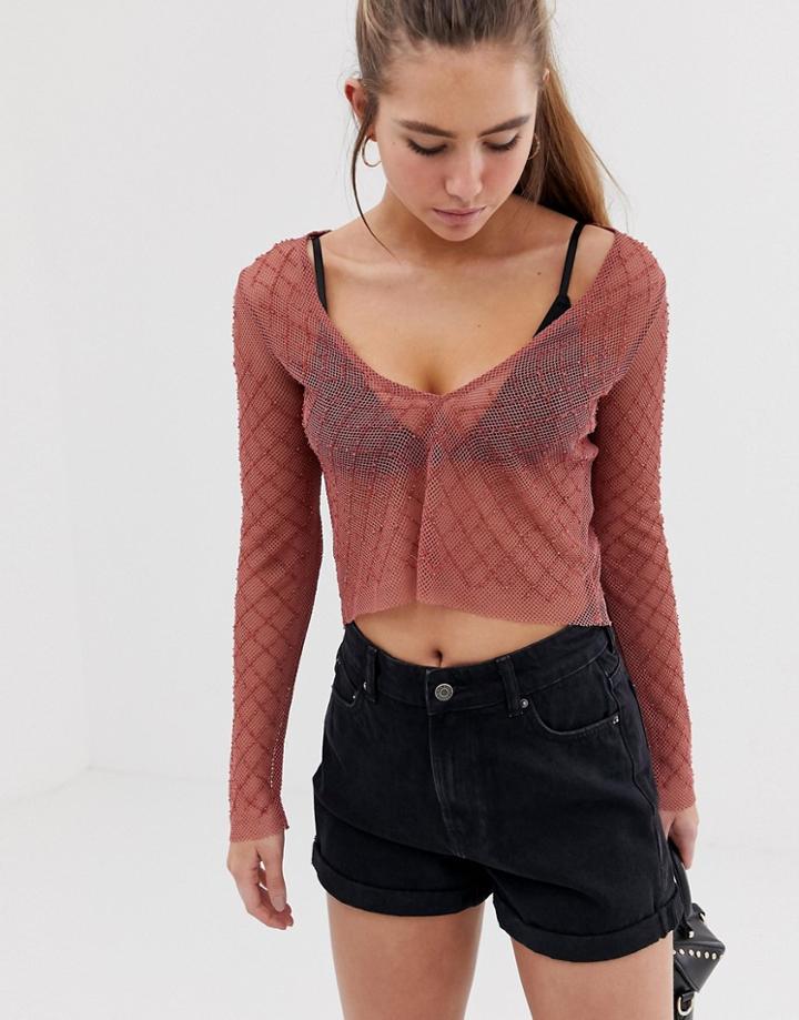 Bershka Mom Short In Black - Black