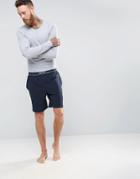 Boss By Hugo Boss Regular Fit Lounge Shorts With Contrast Waistband - Blue