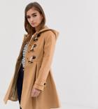 Asos Design Petite Skirted Duffle-brown