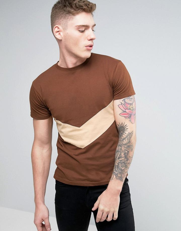 Brooklyn Supply Co Chevron T-shirt - Brown