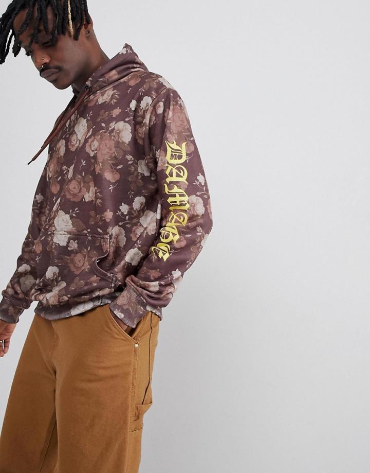 Criminal Damage Vine Hoodie - Brown