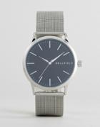Bellfield Silver Watch With Round Black Dial - Silver