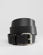 Weekday Leather Jean Belt In Black - Black