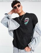 Ps Paul Smith Skull Print T-shirt In Black