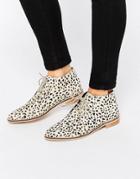 Asos Marls Leather Flat Shoes - Multi