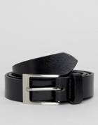 New Look Leather Belt In Black - Black