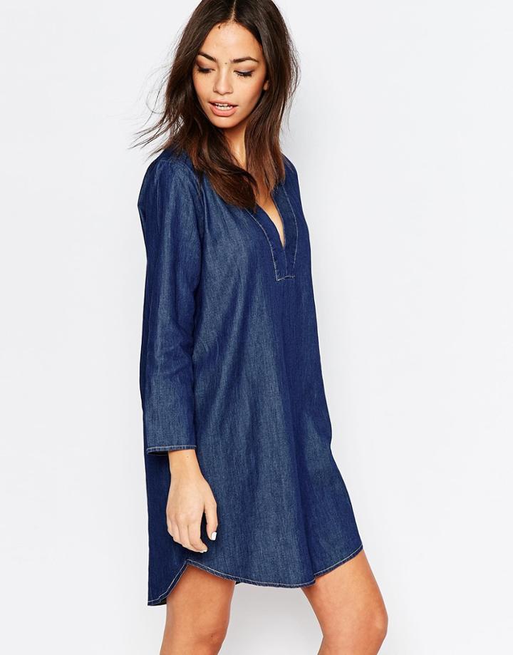 J.d.y Denim Tunic Dress - Blue