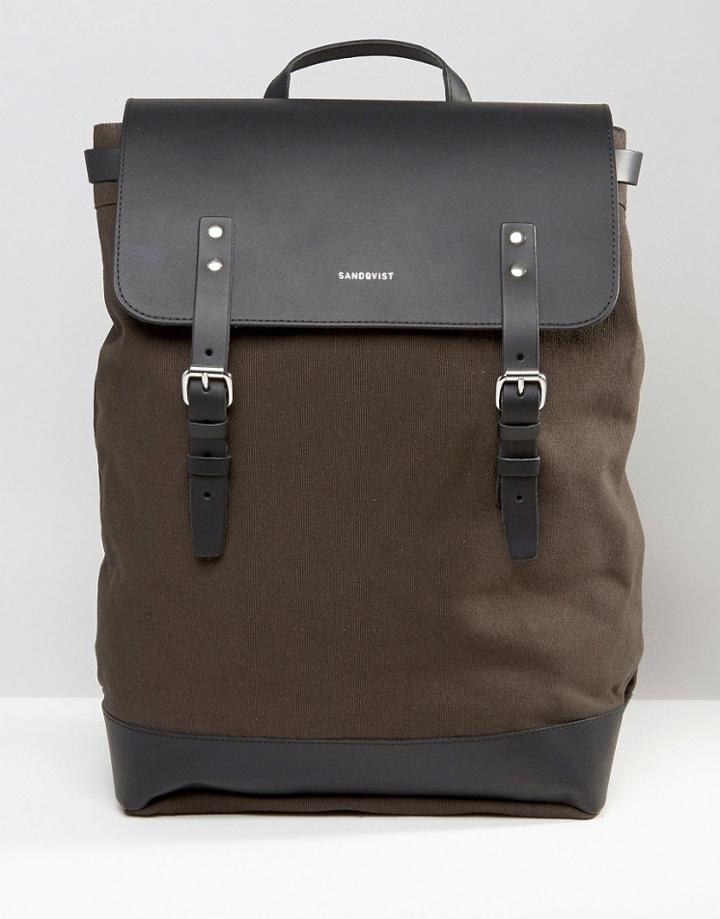 Sandqvist Hege Backpack In Green - Green