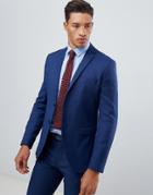 Jack & Jones Premium Suit Jacket In Slim Fit Blue - Blue