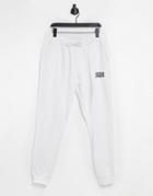 Jack & Jones Intelligence Logo Sweatpants In White