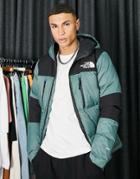 The North Face Himalayan Light Down Jacket In Green