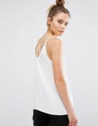 New Look Strappy Back Cami - Cream