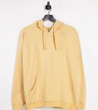 Reclaimed Vintage Inspired Organic Cotton Unisex Hoodie In Washed Sand - Part Of A Set-yellow