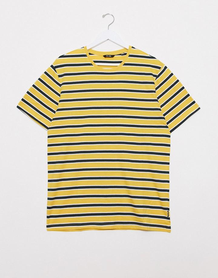 Only & Sons Vertical Stripe T-shirt-multi