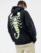 Hnr Ldn Scorpio Back Print Hoodie-black