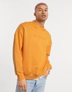 Asos 4505 Sweatshirt With Collar-orange