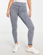 Asos 4505 Yoga Leggings In Heather-navy