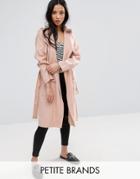 New Look Petite Utility Trench Jacket - Pink