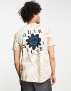 Quiksilver Peaceful Life T-shirt In Brown Tie Dye