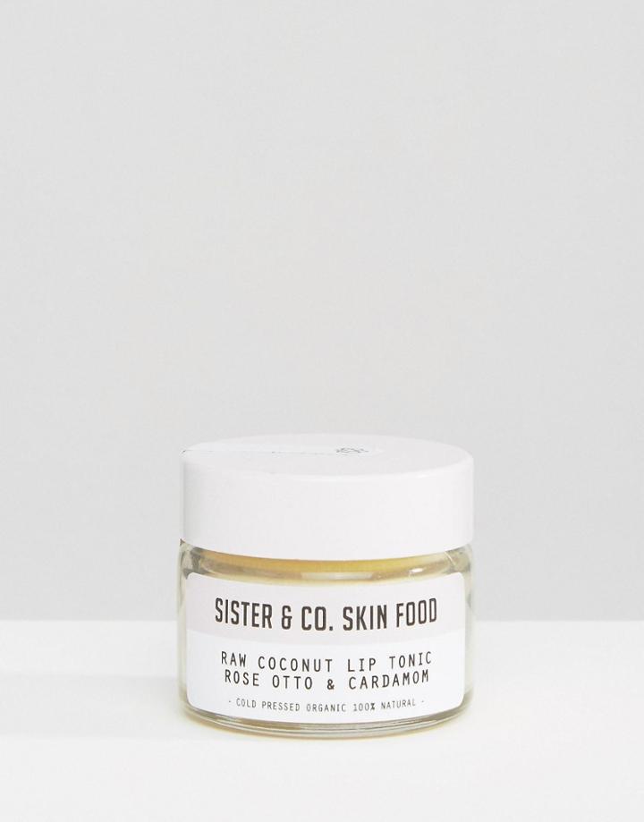 Sister & Co Raw Coconut Lip Tonic Rose Otto & Cardamom - Clear