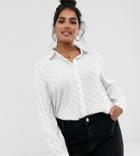 Brave Soul Plus Heart Print Shirt