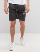 Crosshatch Logo Sweat Shorts - Gray