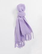 Boardmans Super Fluffy Recycled Yarn Scarf In Purple