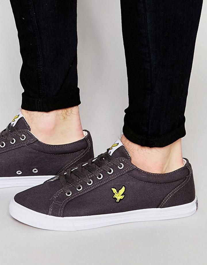 Lyle & Scott Halket Sneakers In Canvas - Gray