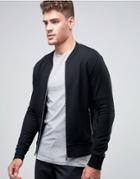 Jack & Jones Premium Slim Zip Sweat Bomber - Black