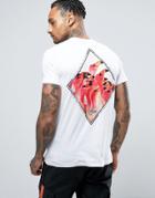 Friend Or Faux Flock Back Print T-shirt - White
