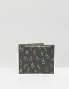 Cheats And Thieves Wallet With Toy Soldier Print - Black