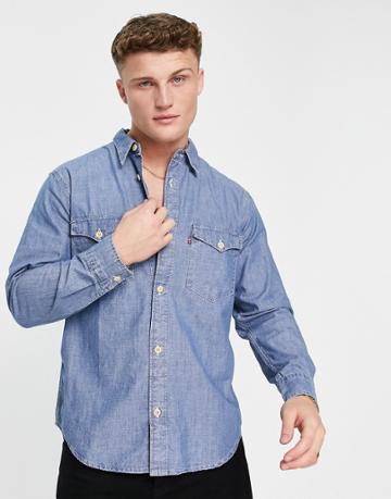 Levi's Jackson Worker Shirt With Redtab Logo In Blue