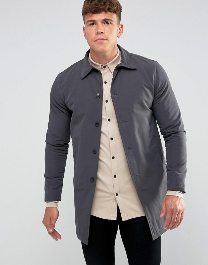 Just Junkies Stefan Overcoat - Gray
