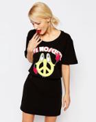 Love Moschino Peace Sign T-shirt - Bk1