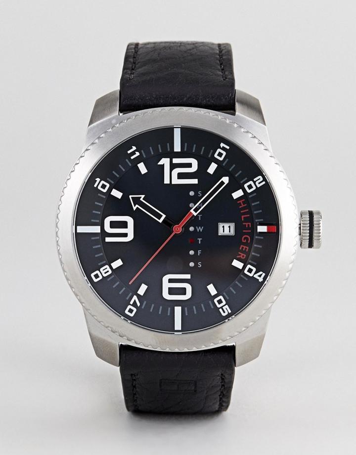 Tommy Hilfiger Graham Watch In Black - Black