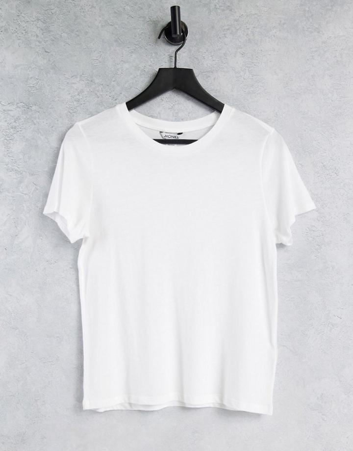 Monki Simba Organic Cotton Blend T-shirt In White