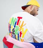 Asos Design X Glaad & Plus T-shirt With Back Print - White