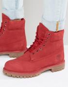 Timberland Classic 6 Inch Premium Boots - Red