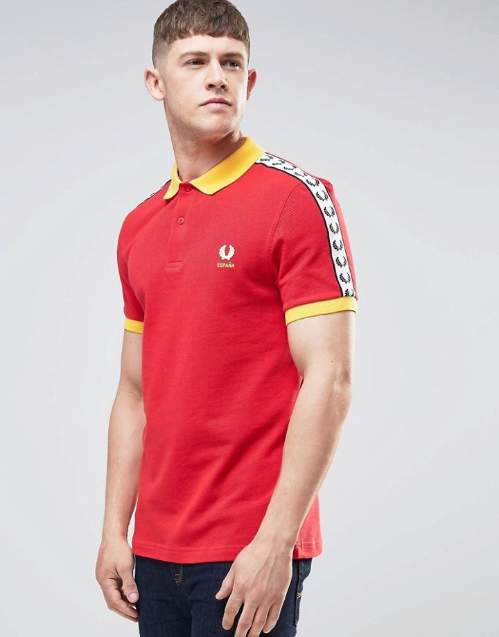 Fred Perry Spain Polo Shirt In Red - Red