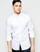 Vito Textured Formal Shirt In Slim Fit - White