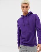 Pull & Bear Hoodie In Purple - Purple