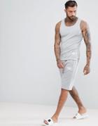Religion Drop Crotch Lounge Short - Gray