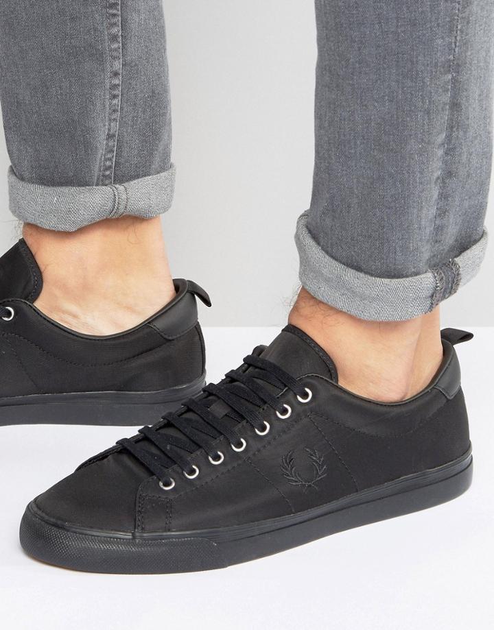 Fred Perry Underspin Nylon Sneakers - Black